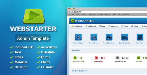 WebStarter Admin Template