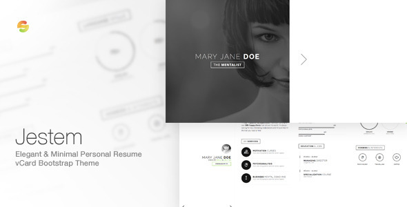 Jestem - Elegant & Minimal Resume vCard Theme