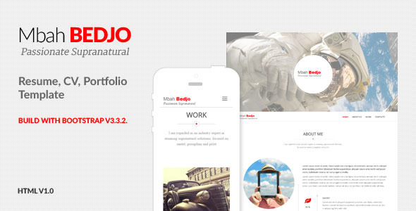 Bedjo - Resume, CV, Portfolio Template