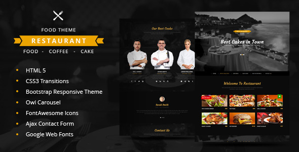 Restaurant | One Page Restaurant HTML5 Theme