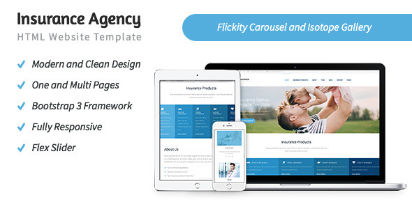 Insurance Agency - HTML5 Website Template