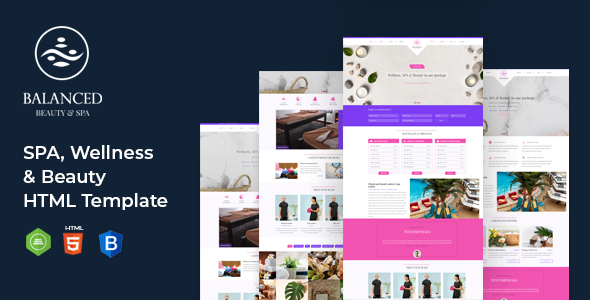 BALANCED Spa || HTML template For SPA, Wellness & Beauty