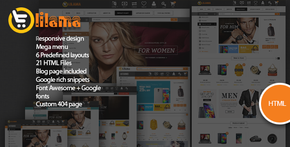Lilama - Electronics Fashion Store HTML Template
