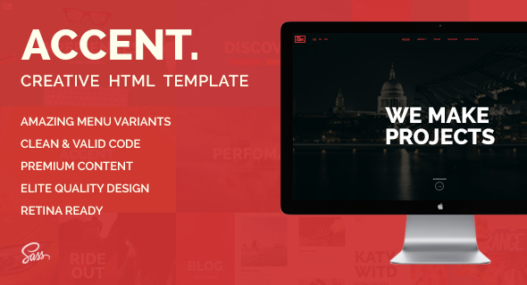 Accent — Creative Responsive OnePage Template