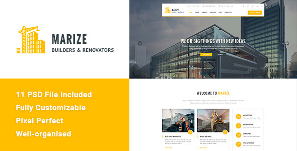 Marize - Construction & Building HTML Template