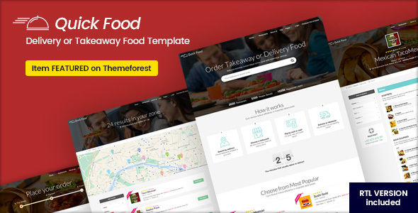 QuickFood - Delivery or Takeaway Food Template