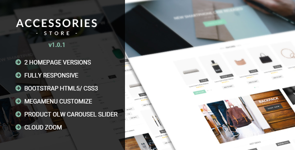 Accessories - Multi Store Responsive HTML Template