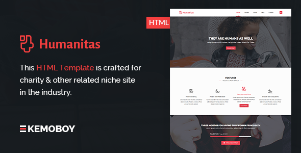 Humanitas - Modern Charity HTML Template