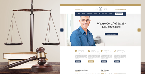 Lawyer & Justice - HTML Template