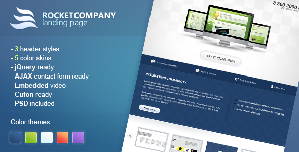 Rocketcompany Landing Page