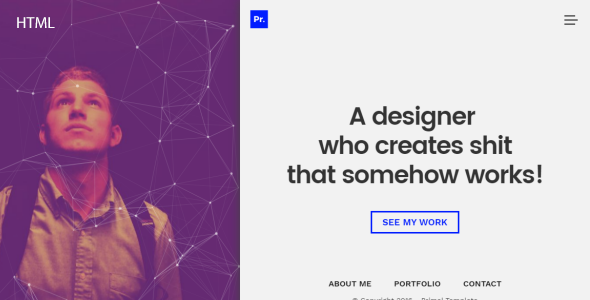Primal Minimal Personal Portfolio Template