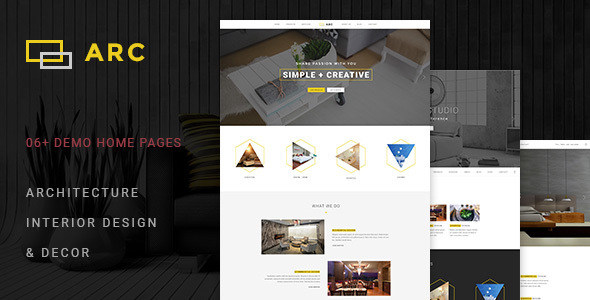 ARC - Interior Design, Decor, Architecture Business Template