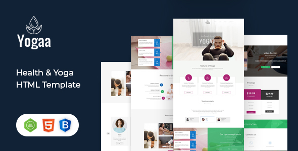 Yogaa - Health & Yoga Template