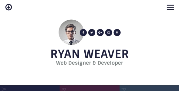 Insurgent - Personal Vcard Resume HTML Template