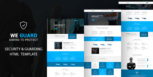 We guard -  Security HTML Template