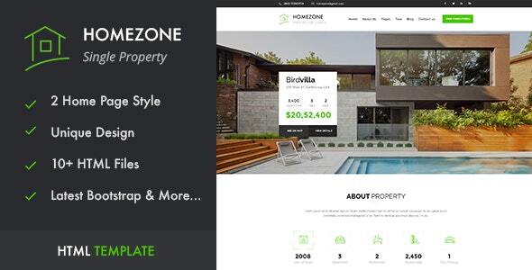 Homezone | Real Estate Single Property HTML5 Template