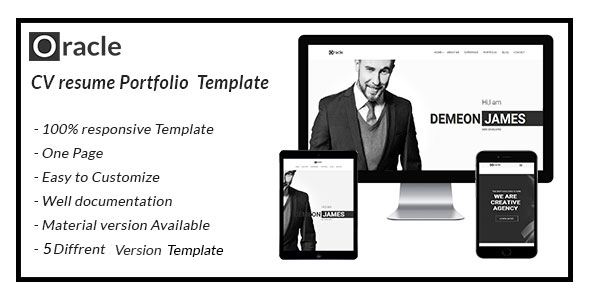 oracle CV Resume Personal  Template