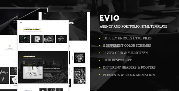Evio - Agency & Portfolio HTML Template