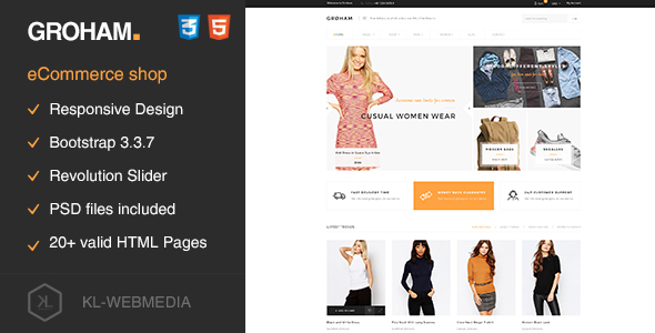 Groham - Fashion eCommerce HTML template
