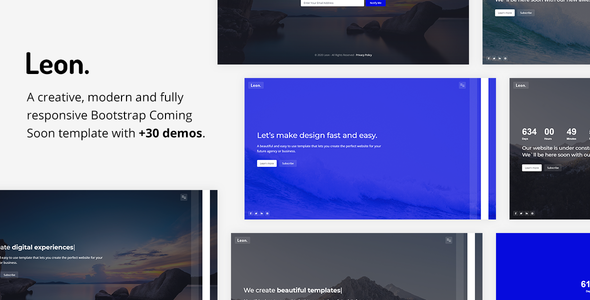 Leon - Responsive Coming Soon Template