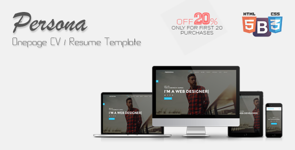 Persona - Onepage CV/Resume Template