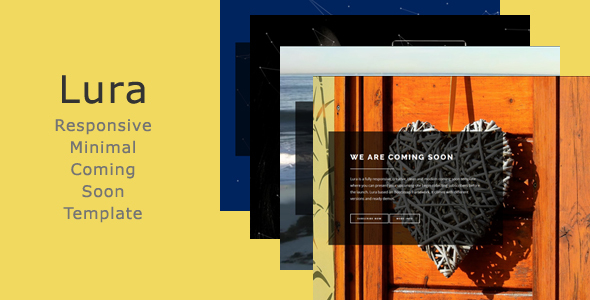 Lura - Responsive Minimal Coming Soon Template
