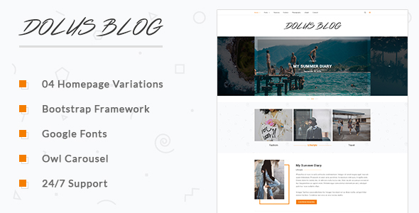 Dolus - Blog HTML5 Template
