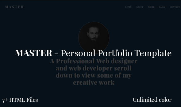 Master - Personal Portfolio Template