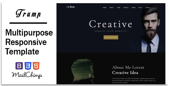 Trump - Responsive Corporate, Business, Creative , Portfolio & Blog Template
