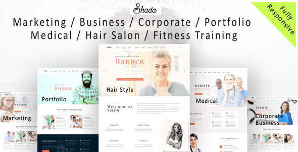 Shada - Responsive  one page and multipurpose HTML template