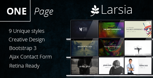 Larsia Gold - OnePage Personal & Resume Template