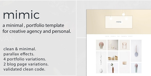 Mimic - Minimal Portfolio Template