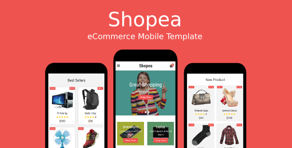 Shopea - eCommerce Mobile Template