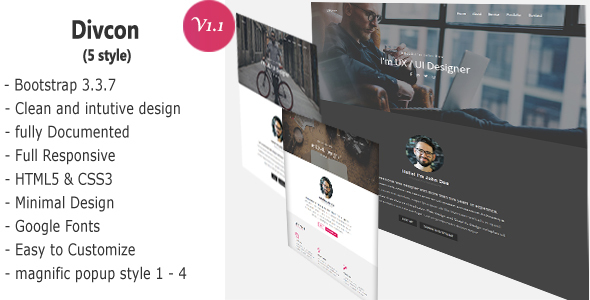 Divcon – Personal Responsive Template