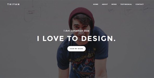 Thiyan - Personal Portfolio Template
