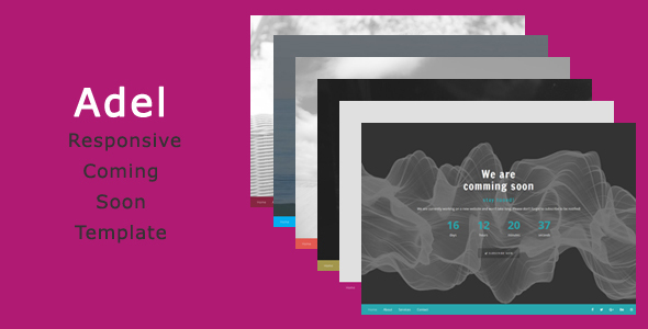 Adel - Responsive Coming Soon Template