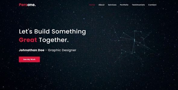 Persone - OnePage Responsive Personal Template