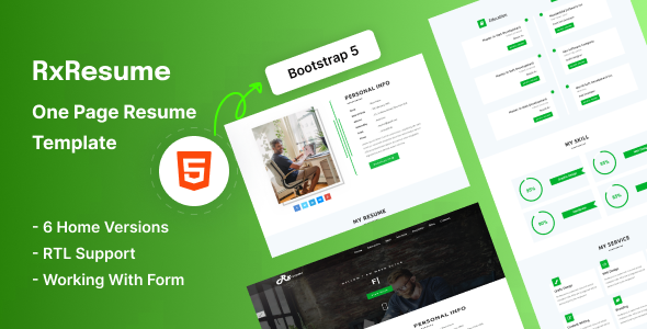 Rx-Resume Onepage Resume Template