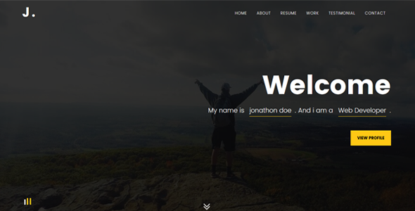 Jidan -Modern Personal Portfolio Template