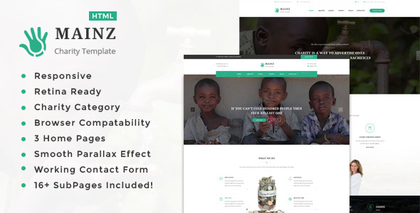 Mainz || Responsive HTML Template for Charity & Fund Raising