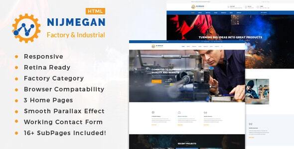 Nijmegan - Factory & Industrial Business Template