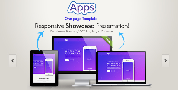 Apps One Page HTML Template