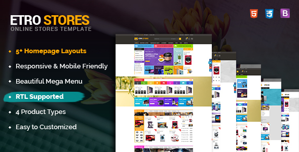 EtroStore - Responsive & Multi-Purpose HTML5 Template