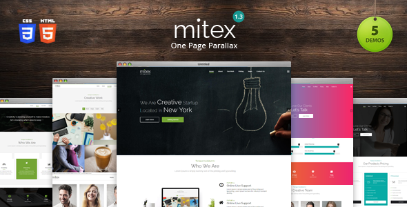 Mitex - One Page Parallax