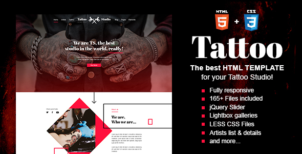 Tattoo - Tattoo Studio HTML Template