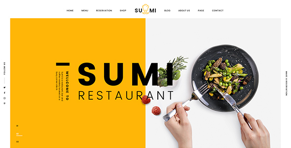 Sumi Restaurant HTML Template