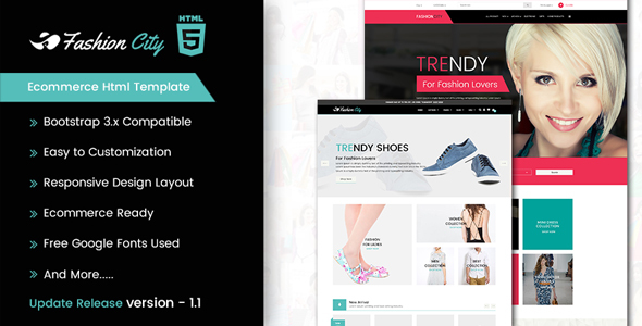 Fashion City - Ecommerce Html Template