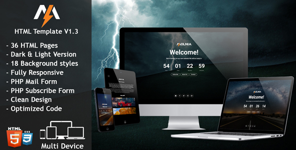 Molnia - Coming Soon HTML Template