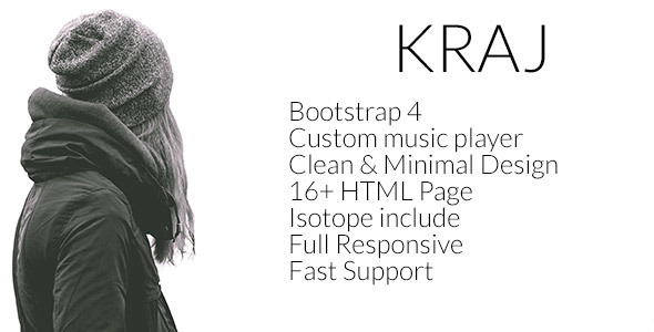 Kraj – Music Band HTML Template