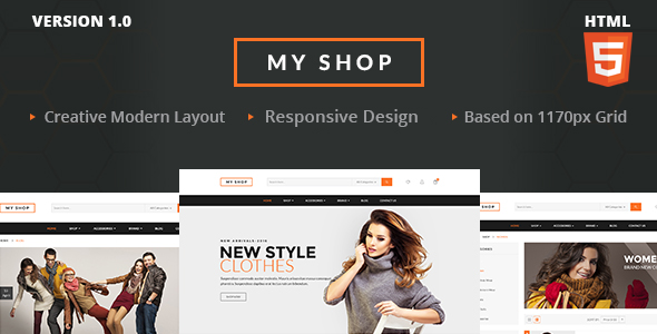 MY SHOP Ecommerce HTML